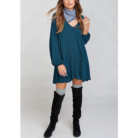 SHOW ME YOUR MUMU Draped Dress Intricate Mini Gown - Picture 3 of 5